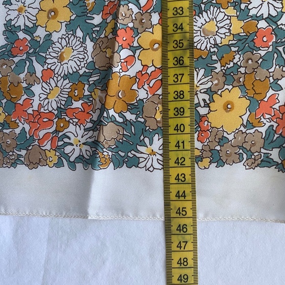 Vintage Liberty of London Silk Scarf - Autumn Floral Print with Original Package - Picture 6 of 14